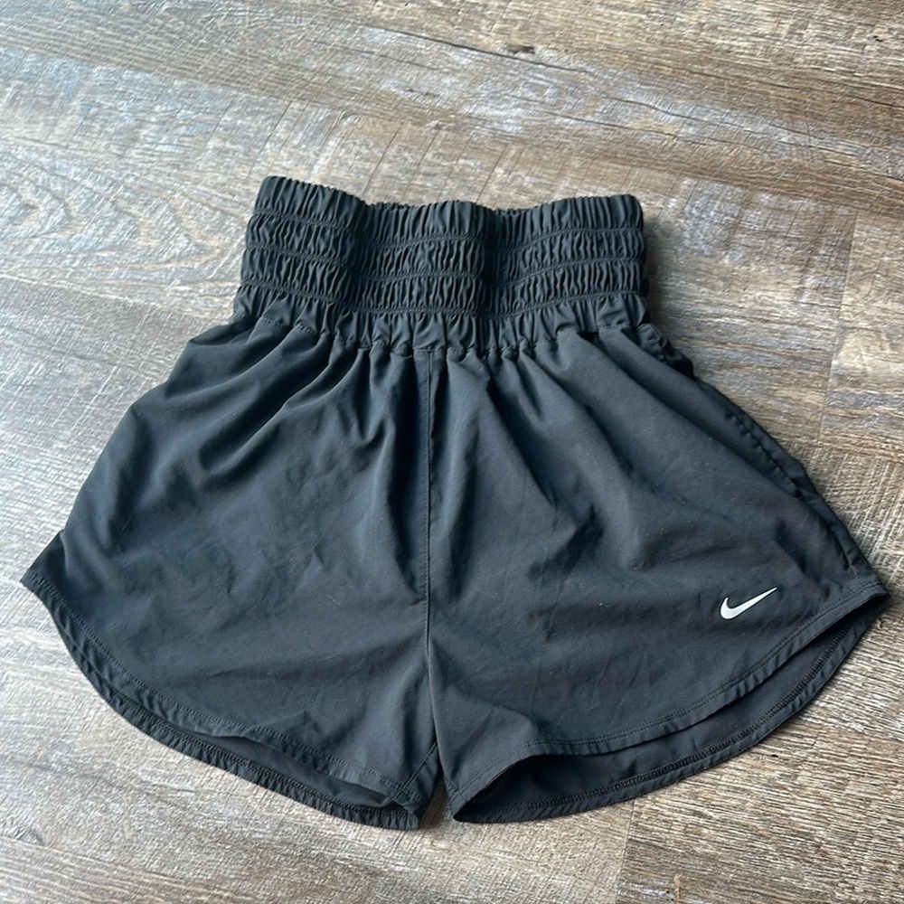 Nike Black Athletic Shorts with Elastic Waistband